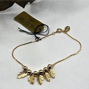"5/$25" Park Lane Dainty Chain Leaf Charm Bracelet NWT